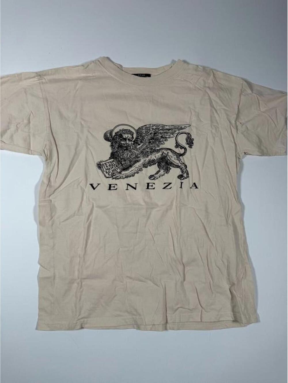 Venezia Graphic T-Shirt 100% Cotton Beige XL